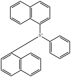 Sulfonium, di-1-naphthalenylphenyl- 结构式