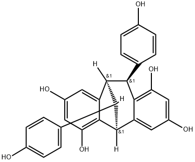 (+)-Isoampelopsin F 结构式