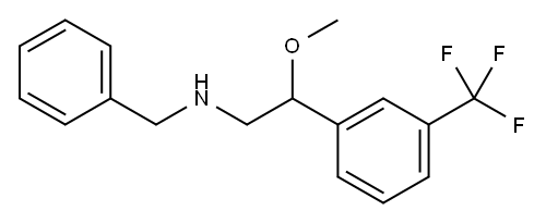 N-Benzyl-β-methoxy-3-(trifluoromethyl)phenethylamine Struktur