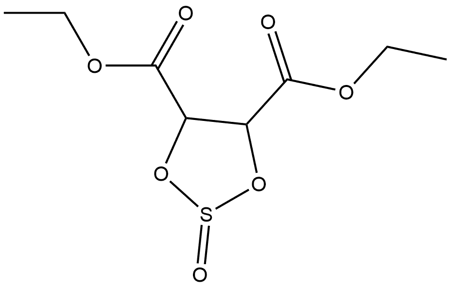 1,3,2-Dioxathiolane-4,5-dicarboxylic acid, 4,5-diethyl ester, 2-oxide Structure