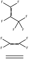 1-Propene, 1,1,2,3,3,3-hexafluoro-, polymer with ethene and tetrafluoroethene Structure