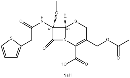 7α-Methoxycephalotin Monosodium Salt Structure