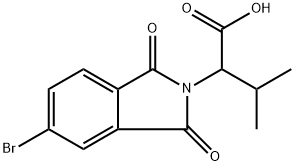 2H-Isoindole-2-acetic acid, 5-bromo-1,3-dihydro-α-(1-methylethyl)-1,3-dioxo- Structure