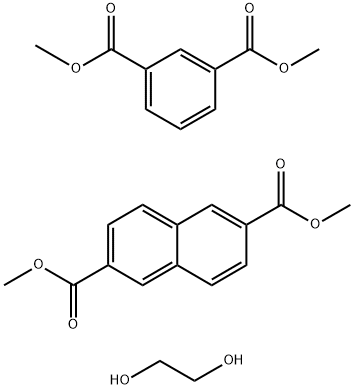 2,6-Naphthalenedicarboxylic acid, dimethyl ester, polymer with dimethyl 1,3-benzenedicarboxylate and 1,2-ethanediol Structure