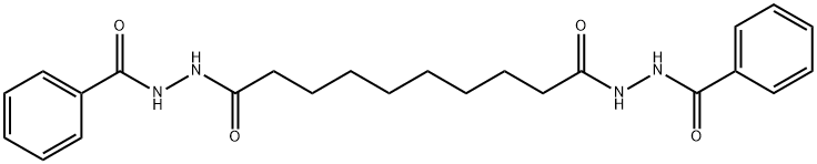 Decanedioic acid, 1,10-bis(2-benzoylhydrazide) Struktur