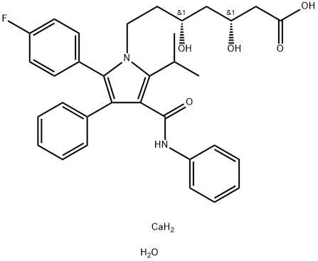 Atorvastatin (calcium salt hydrate) Structure