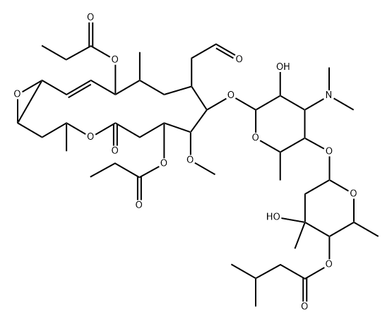 Propionylmaridomycin I, 35775-65-6, 结构式