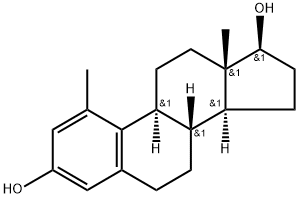 1-Methylestra-1,3,5(10)-triene-3,17β-diol Struktur