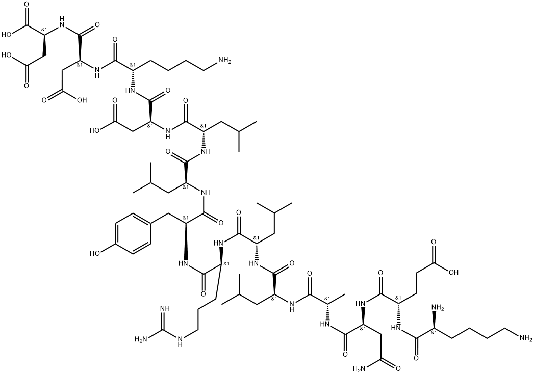 L-Aspartic acid, L-lysyl-L-α-glutamyl-L-asparaginyl-L-alanyl-L-leucyl-L-leucyl-L-arginyl-L-tyrosyl-L-leucyl-L-leucyl-L-α-aspartyl-L-lysyl-L-α-aspartyl-|转录中介因子2(TIF2)(740-753)
