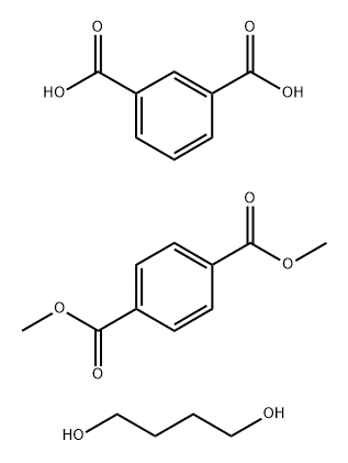 1,4-丁二醇与二甲基-1,4-苯二羧酸酯和1,3-苯二甲酸的聚合物,36008-14-7,结构式