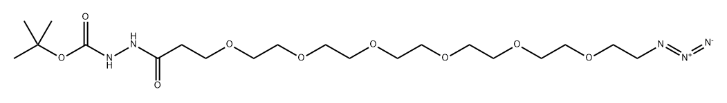 Azido-PEG6-hydrazide-Boc Struktur