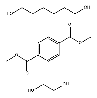 1,4-Benzenedicarboxylic acid, dimethyl ester, polymer with 1,2-ethanediol and 1,6-hexanediol 化学構造式