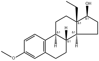 18-methylestradiol-3-methyl ether Struktur