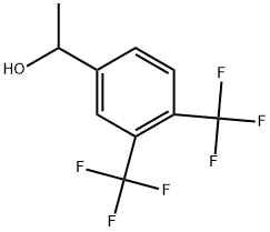 Benzenemethanol, α-methyl-3,4-bis(trifluoromethyl)- Structure