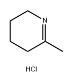 Pyridine, 2,3,4,5-tetrahydro-6-methyl-, hydrochloride (1:1) 结构式