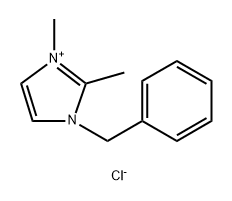 氯化 1-苄基-2, 3-二甲基咪唑, 36443-79-5, 结构式