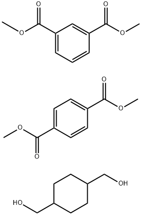 1,3-Benzenedicarboxylic acid, dimethyl ester, polymer with 1,4-cyclohexanedimethanol and dimethyl 1,4-benzenedicarboxylate Struktur