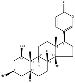 Bufa-20,22-dienolide, 1,3,14-trihydroxy-, (1β,3β,5β)- Structure