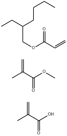 2-Propenoic acid, 2-methyl-, polymer with 2-ethylhexyl 2-propenoate and methyl 2-methyl-2-propenoate, ammonium salt Structure