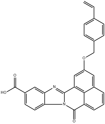 2-[(4-乙烯基苯基)甲氧基]-7-氧代-7H-苯并咪唑[2,1-A]苯并[DE]异喹啉-11-羧酸, 371239-17-7, 结构式