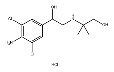 羟甲基克伦特罗盐酸盐, 37162-89-3, 结构式