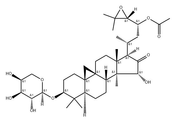 乙酰升麻醇-3-O-Α-L-阿拉伯糖苷, 372096-70-3, 结构式