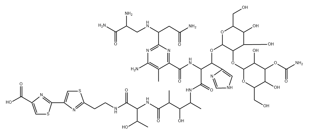 Bleomycinic acid Struktur