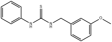 N-(3-甲氧苄基)-N'-苯基硫脲,373642-46-7,结构式