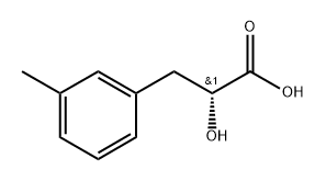 (R)-2-羟基-3-(间甲苯基)丙酸 结构式