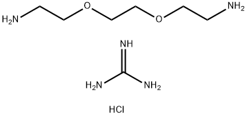 2,2'-[1,2-Ethanediylbis(oxy)]bisethanamine polymer with guanidine monohydrochloride Structure