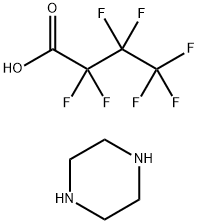 Butanoic acid, heptafluoro-, compd. with piperazine (2:1) (9CI),375-04-2,结构式