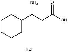 3-amino-3-cyclohexylpropanoic acid hydrochloride Structure
