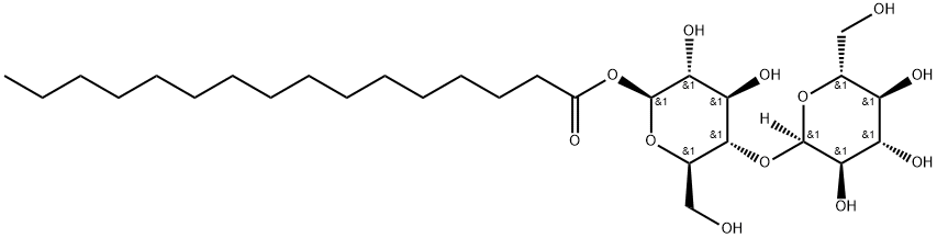 4-O-α-D-Glucopyranosyl-β-D-glucopyranose-1-hexadecanoate Struktur