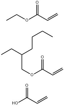 2-Propenoic acid, polymer with 2-ethylhexyl 2-propenoate and ethyl 2-propenoate Struktur