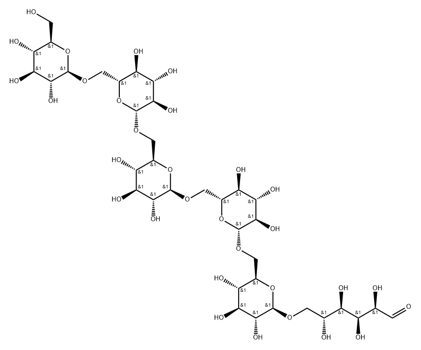 Gentiohexaose Struktur