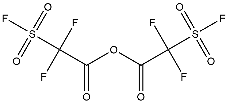 Acetic acid, 2,2-difluoro-2-(fluorosulfonyl)-, anhydride with 2,2-difluoro-2-(fluorosulfonyl)acetic acid 化学構造式