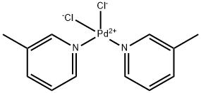 反式-双(β甲基吡啶)钯(II), 37991-38-1, 结构式