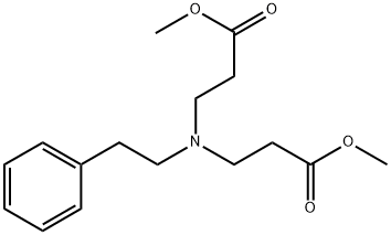 Dimethyl β,β'-(2-phenylethylamino)dipropionate Struktur