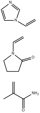 (VP/メタクリルアミド/ビニルイミダゾール)コポリマー 化学構造式