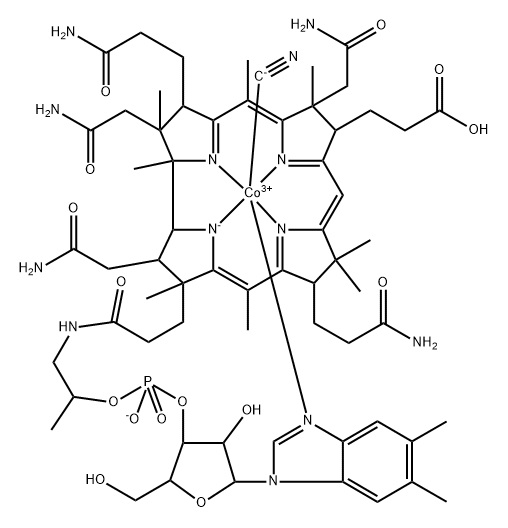 Cyanocobalamin Struktur