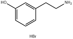 3-羟基苯乙胺氢溴酸盐,38449-59-1,结构式