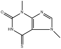 3,7-DIMETHYL-6-THIOXANTHINE, 38759-03-4, 结构式