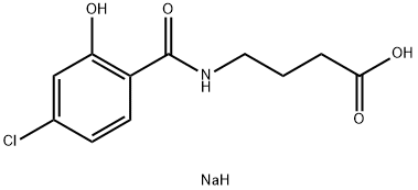 Salclobuzate sodium Structure