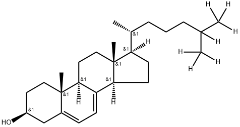 7-Dehydrocholesterol-25,26,26,26,27,27,27-d7 Struktur
