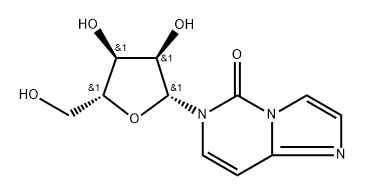 Imidazo[1,2-c]pyrimidin-5(6H)-one, 6-β-D-ribofuranosyl- Structure