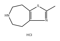 2-Methyl-5,6,7,8-tetrahydro-4H-thiazolo[4,5-d]azepine hydrochloride Struktur