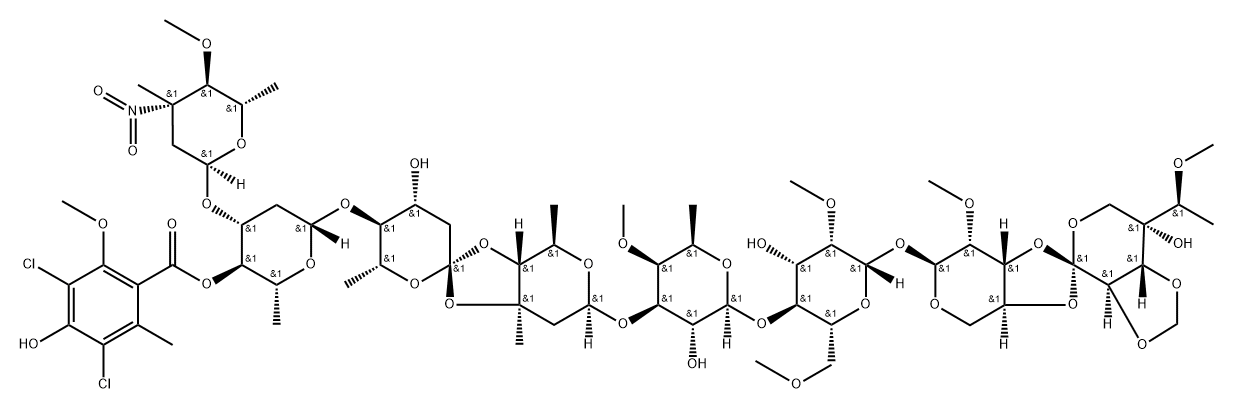 エベルニノミシンD 化学構造式