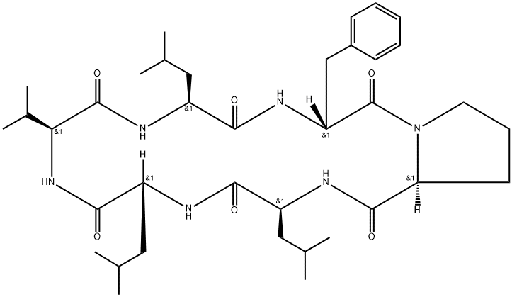 苯丙肽菌素 A, 396729-23-0, 结构式