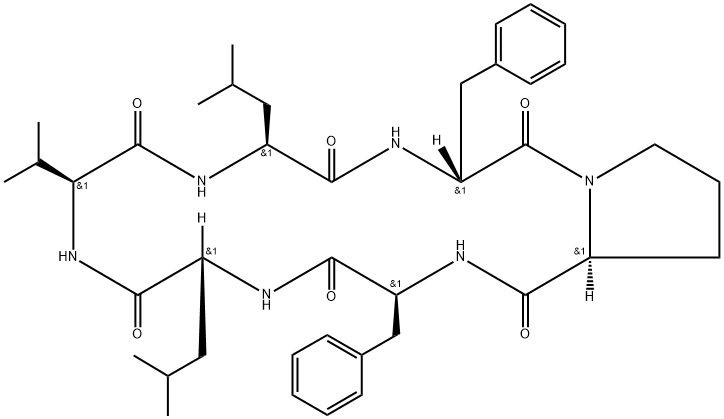 苯丙肽菌素 B, 396729-24-1, 结构式