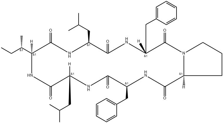 苯丙肽菌素 D, 396729-26-3, 结构式